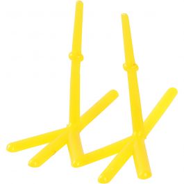 Pattes de poules, H : 28 mm, L : 37 mm, jaune, 50 pièces/ 1 Pq. [HOB-78278]