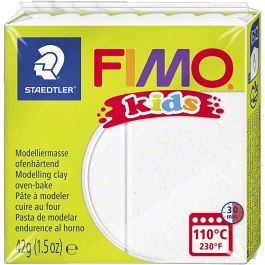 Pâte FIMO® pour Enfant, paillettes, blanc, 42 gr/ 1 Pq. [HOB-78534]