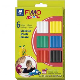 Pâte FIMO® pour Enfant, couleurs classiques, 6x42 gr/ 1 Pq. [HOB-78536]