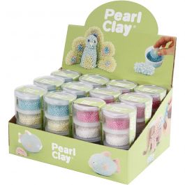 Pearl Clay®, ass. de couleurs, 12 set/ 1 Pq. [HOB-78719]
