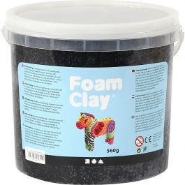 Foam Clay®, noir, 560 gr/ 1 seau [HOB-78820]