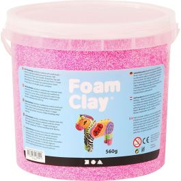 Foam Clay®, rose néon, 560 gr/ 1 seau [HOB-78826]