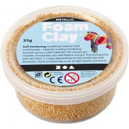 Foam Clay®, Métallisé, or, 35 gr/ 1 boîte [HOB-78918]