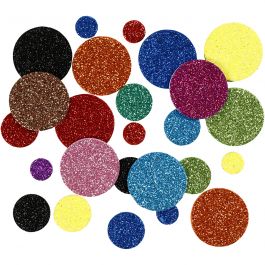 Autocollants en mousse, d 12+20+32 mm, 150 pièces/ 1 Pq. [HOB-790220]