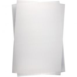Feuilles de plastique thermorétractable, feuille 20x30 cm, ép. 0,3 mm, brillant transparent, 100 flles/ 1 Pq. [HOB-79087]
