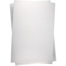 Feuilles de plastique thermorétractable, feuille 20x30 cm, ép. 0,3 mm, brillant transparent, 10 flles/ 1 Pq. [HOB-79095]