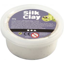 Silk Clay®, blanc, 40 gr/ 1 boîte [HOB-79101]