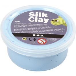 Silk Clay®, bleu néon, 40 gr/ 1 boîte [HOB-79117]