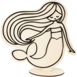 Figurine décorative, Sirène, H : 18 cm, 1 pièce [HOB-791956]