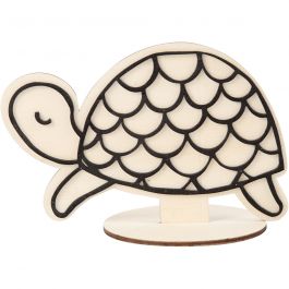 Figurine décorative, tortue, H : 10 cm, 1 pièce [HOB-791958]