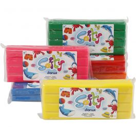 Pâte à Modeler Softy, ass. de couleurs, 6x500 gr/ 1 Pq. [HOB-680495]
