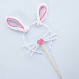 Mini Kit DIY, serre-tête lapin, 1 Pq. [HOB-977315]