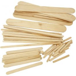 Bâtonnets de glace, L : 5,5+11,5+19+20 cm, L : 6+10+25 mm, naturel, 4250 pièces/ 1 Pq. [HOB-99806]