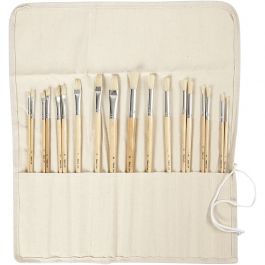 Pinceau Nature Line, dim. 1-10, L: 5-10 mm, manches longs, 18 pièce/ 1 Pq. [HOB-99823]