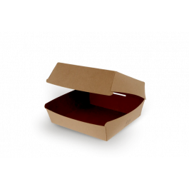 Boîte à Menus / Plateau à Hamburger 20x8,8x20 cm FSC®Mix kraft (300 pcs) [TK-9987220]