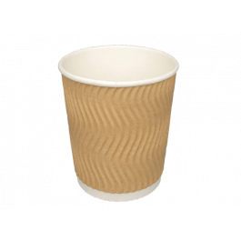 Tasse à Café 230cc 8oz Ø8 cm kraft ondulé (500 pcs) [TK-9987542]