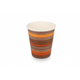 Tasse à Café Carton 300cc 10oz Ø9 cm rayé (1.000 pcs) [TK-9987929]