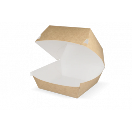 Boîte à Hamburger 12x10x12 cm kraft/blanc (400 pcs) [TK-9988136]