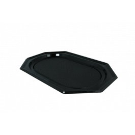 Plateaux de traiteur PET octogonal 45cm Noir (100 pcs) [TK-9988278]