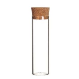 Tubes à essai en verre avec bouchon Ø3cm (12 pièces.) [IFS-29142]