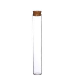 Tubes à essai en verre avec bouchon Ø3cm H: 20 cm (6 pièces.) [IFS-29144]