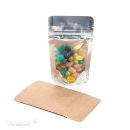 Doypack avec le dos en Kraft 13x7.9x20.6cm | 113g (100 pièces) [ZBGK3]