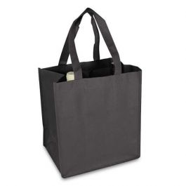 Sac a vin 27 + 19 x 30 cm Gris foncé (50 pcs) [FP-DNW061]