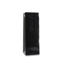 Sac a vin 12 + 10 x 35 cm Noir (100 pcs) [FP-DPK044]