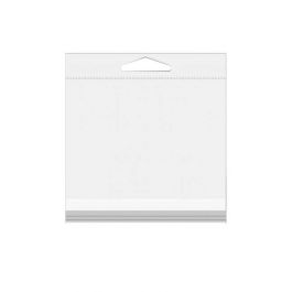 Sachet à trou de suspension refermable à transparence cristalline 13.8x13.3cm (100 pièces) [HB5X5]