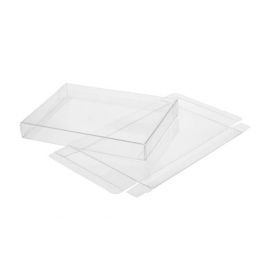 Boites cadeau plastique à transparence cristalline 13.7x1.6x18.7cm (25 pièces) [FPB119]