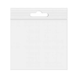 Sachet zip à transparence cristalline avec trou de suspension européen 10,2x10,2cm (100 pièces) [ZE44]
