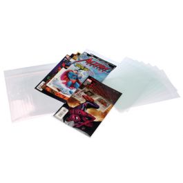 Sachet plastique refermable transparent avec rabat sécurisé pour comic 18x27+ 3cm [COMIC2PC]
