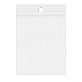 Sachet zip à transparence cristalline 100 microns avec trou pour suspension 6,4x15,2cm (100 pièces) [Z4R2H6]