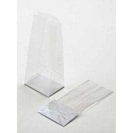 Sachet SOS à fond plat en papier et à transparence cristalline 5.1x5.1x21cm (100 pièces) [FGPB11]
