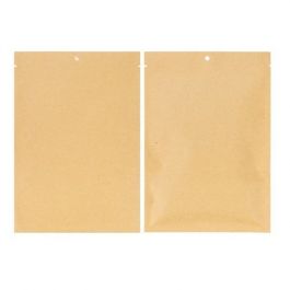 Sachet Kraft compostable et Thermoscellable ouvert 152 x 229 mm (100 Pieces) [KHS69]