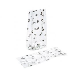 Sachet SOS imprimé patte de chien 10.2x6.4x24.1cm (100 pièces) [G4PAW]