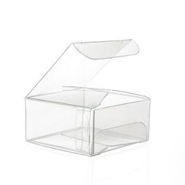 Boîtier cadeau à transparence cristalline 7.6 x 7.6 x 5.1cm (50 Pièces) [VB298]