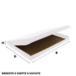Carton pour Colis 41,5 x 30,5 x 8,5 cm blanc (50 pcs) [FP-VPD003]