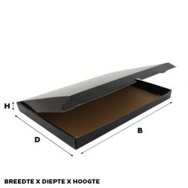 Carton pour Colis 41,5 x 30,5 x 8,5 cm noir (50 pcs) [FP-VPD004]