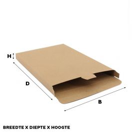 Carton pour Colis 24 x 35 x 2,9 cm Marron (50 pcs) [FP-VPD015]