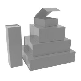 Boite Aimantée 35 x 25 x 10 cm Argent (25 pcs) [FP-VPD056]