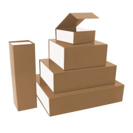 Boite Aimantée 35 x 25 x 10 cm Marron/blanc (25 pcs) [FP-VPD091]