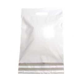 Enveloppe plastique 30 x 40 + 7 cm blanc (250 pcs) [FP-VZQ028]