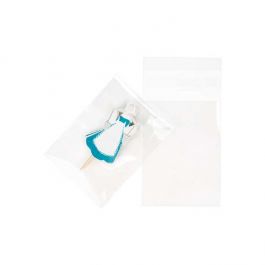 Sachet plastique transparence cristalline 6,9x9,1cm avec Rabat Adhésif (100 pièces) [B2M]