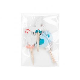 Sachet plastique transparence cristalline 8x11+3cm avec Rabat Adhésif (100 pièces) [B34C]