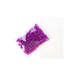 Sachet plastique transparence cristalline 8,2x10,5+4cm avec Rabat Adhésif (100 pièces) [B43]