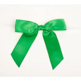 Nœud préparés vert émeraude  2.2cm   (100 pièces)   [BOW7EM]