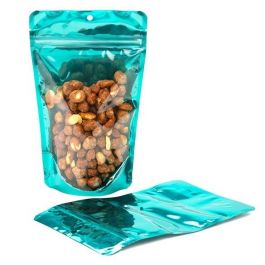 Doypack avec dos Bleu sarcelle 13x7,9x20,6cm | 113g (100 pièces) [ZBGB3TL]