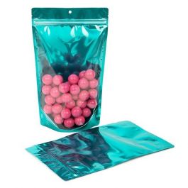 Doypack avec dos Bleu sarcelle 17.1x8.9x28.6cm | 340g (100 pièces) [ZBGB4TL]