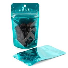 Doypack avec dos Bleu sarcelle 8x5x13cm | 28g (100 pièces) [ZBGB1TL]